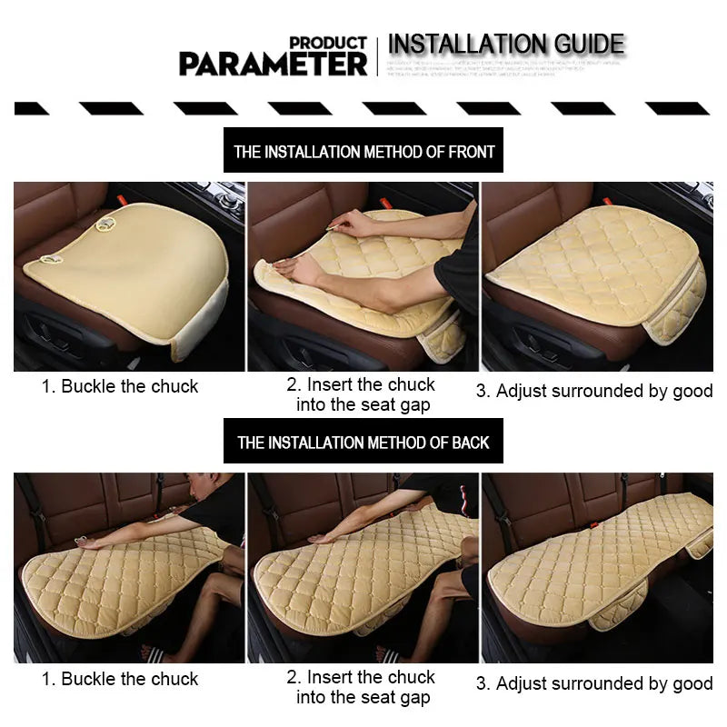 Winter Warm Car Seat Cover Cushion - Universal Soft Auto Seat Protector