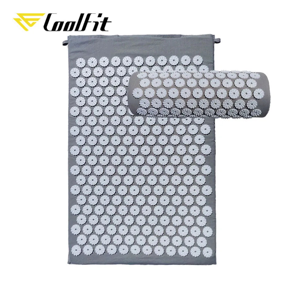 CoolFit Acupressure Mat & Pillow Set – Kuznetsov Spike Mat for Back & Neck Relief