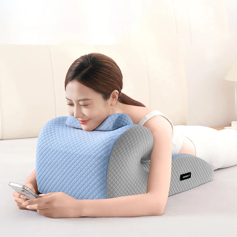 Ergonomic Cervical Traction Pillow – Anti-Snoring & Full-Position Posture Support