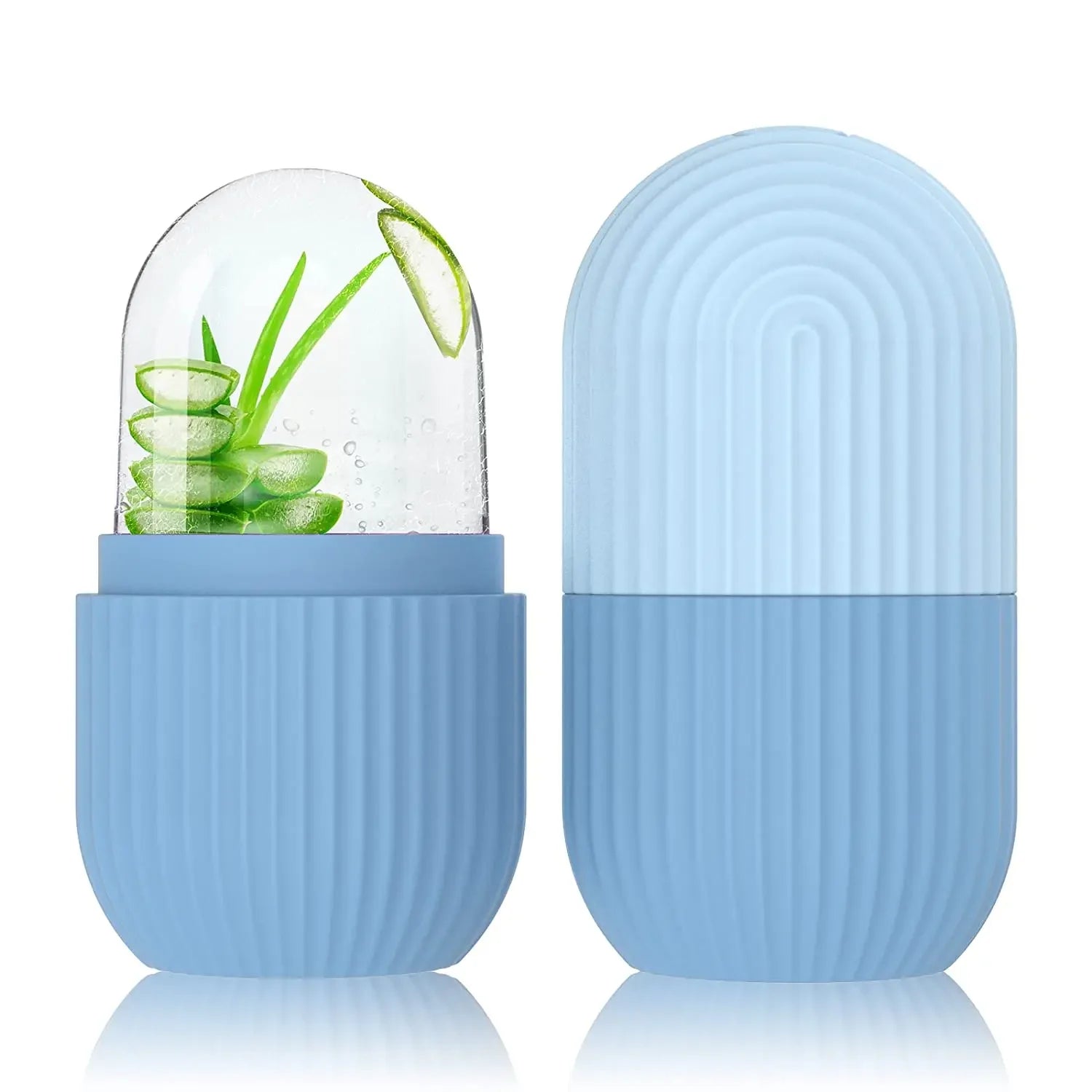 Ice Cube Face Roller – Silicone Skin Brightening & Depuffing Tool