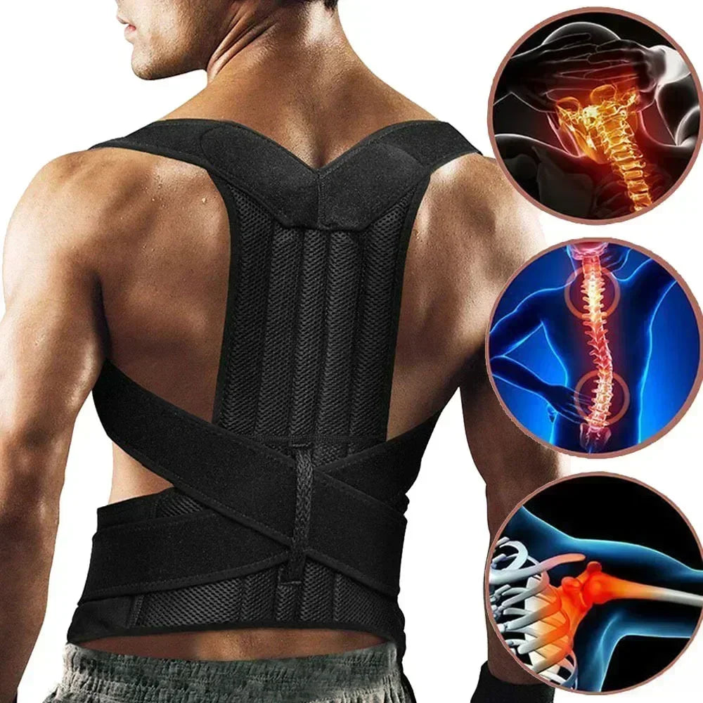 Kids Adjustable Back Posture Corrector – Breathable Shoulder & Waist Support for Back Pain Relief