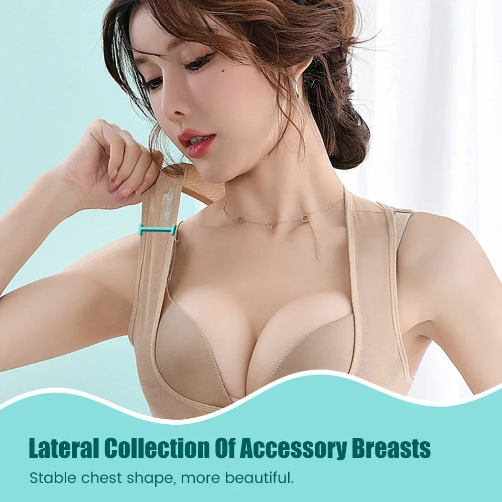Women's Invisible Chest Posture Corrector – Body Shaper Corset & Back Shoulder Support Brace