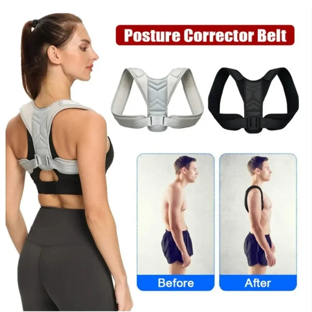 Premium Adjustable Posture Corrector Belt – Back, Neck & Shoulder Clavicle Support Brace