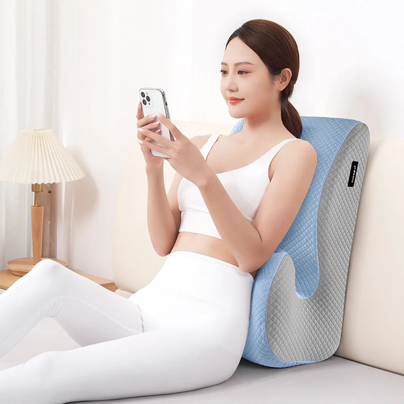 Ergonomic Cervical Traction Pillow – Anti-Snoring & Full-Position Posture Support