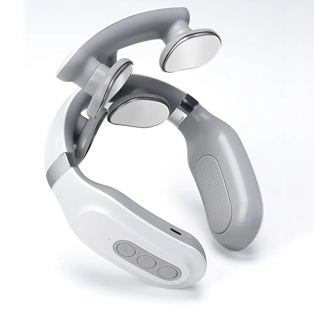 4D Smart Cervical Massager – Heating Deep Tissue Kneading for Neck & Shoulder Relief