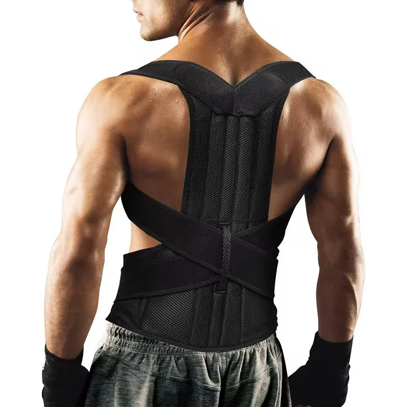 Anti-Hunchback Back Belt – Chest Open Shoulder Posture Corrector for Men & Women