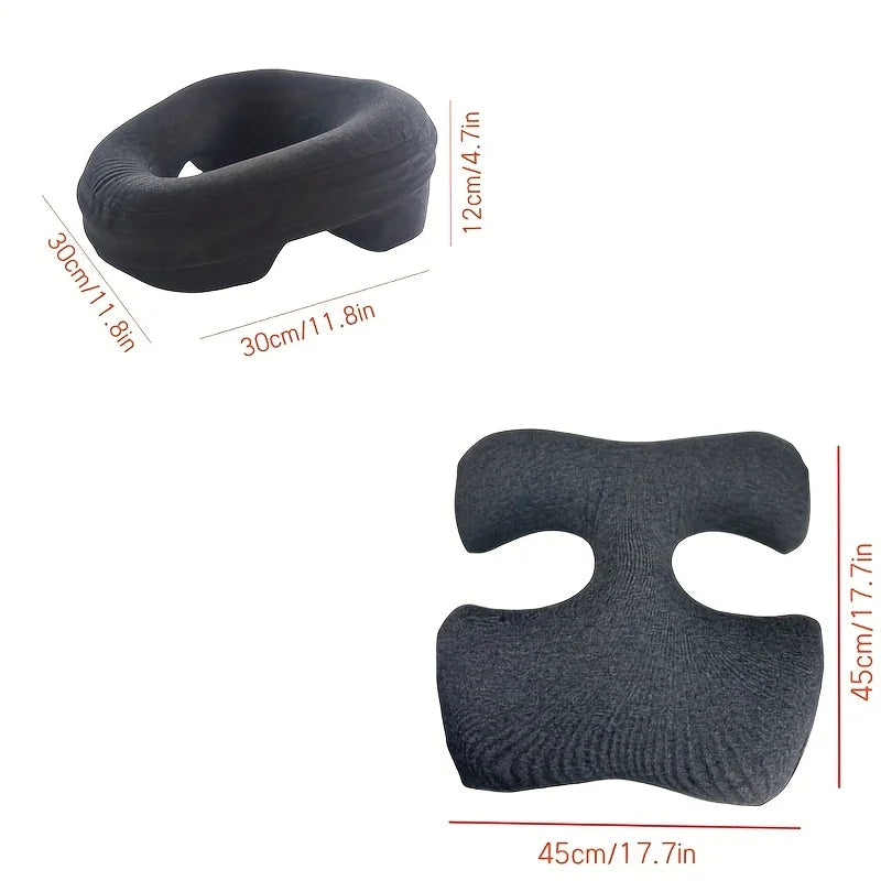 T-Shaped Memory Foam Massage Pillow & Spa Mat – Beauty Salon Facial Care Set