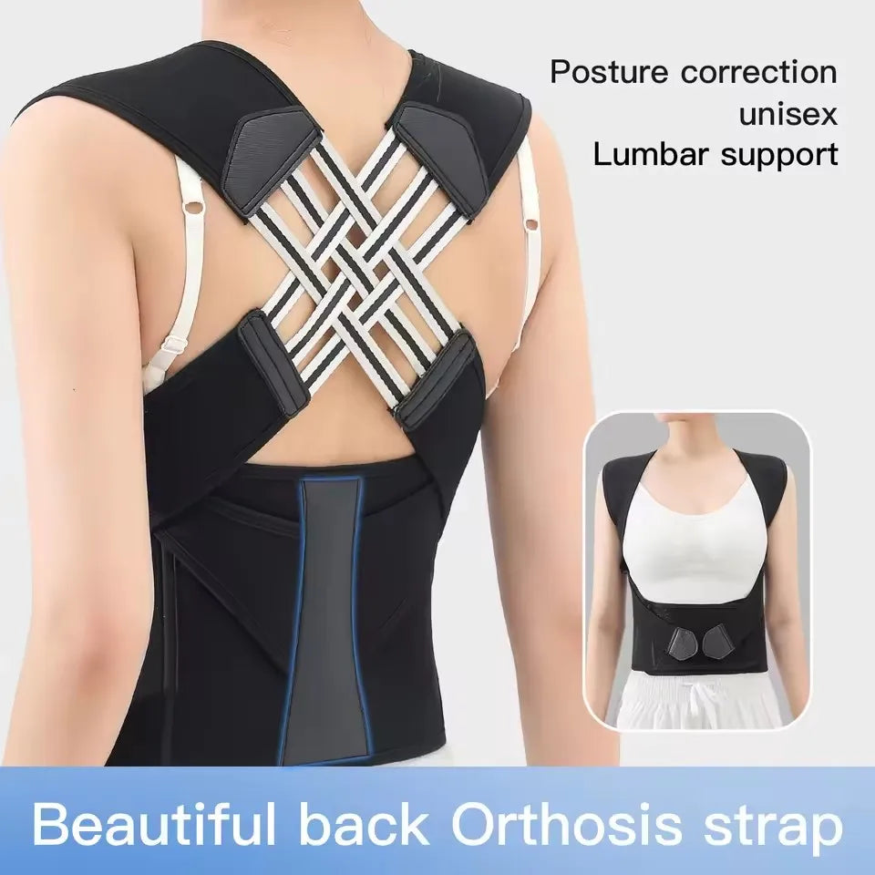Women's Breathable Elastic Posture Corrector – Adjustable Shoulder & Back Correction Brace