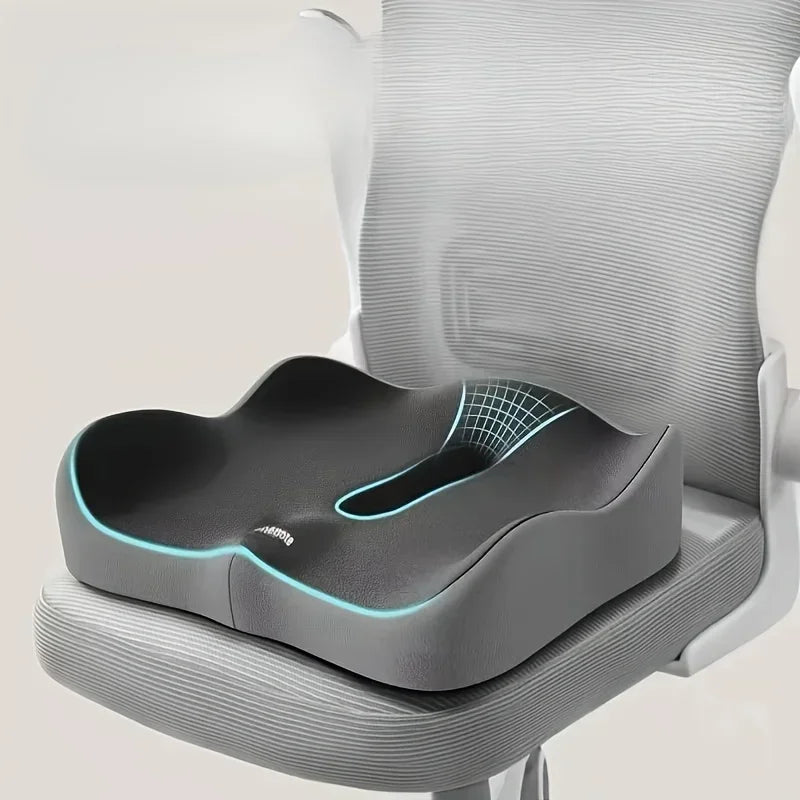 3D Memory Foam Seat Cushion – Ergonomic Support for Office, Car & Home