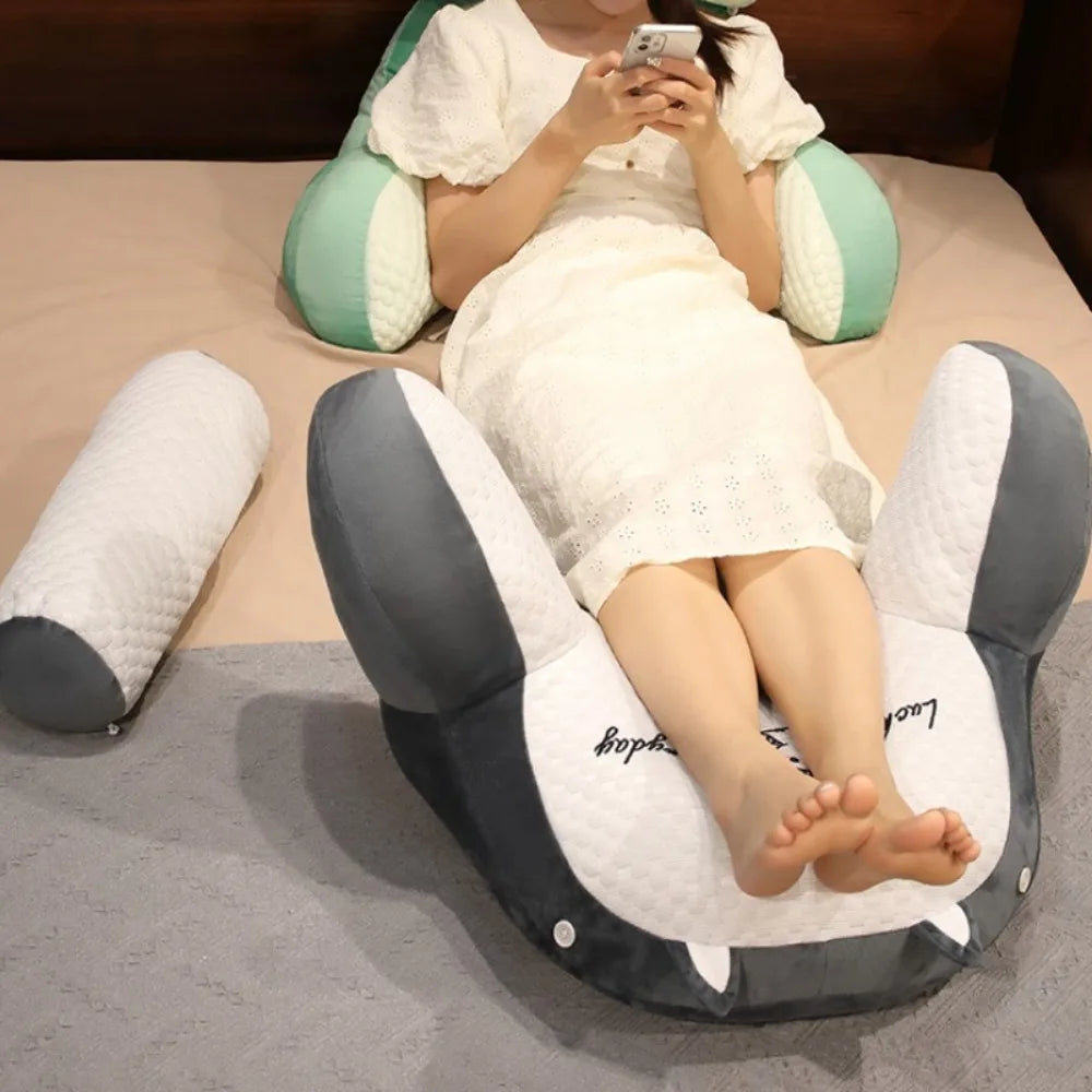 Adjustable Reading Pillow – Ergonomic Back Support Cushion for Bed, Sofa & Floor
