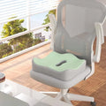 Memory Foam Seat Cushion with Center Groove – Anti-Decubitus Support for Car & Office