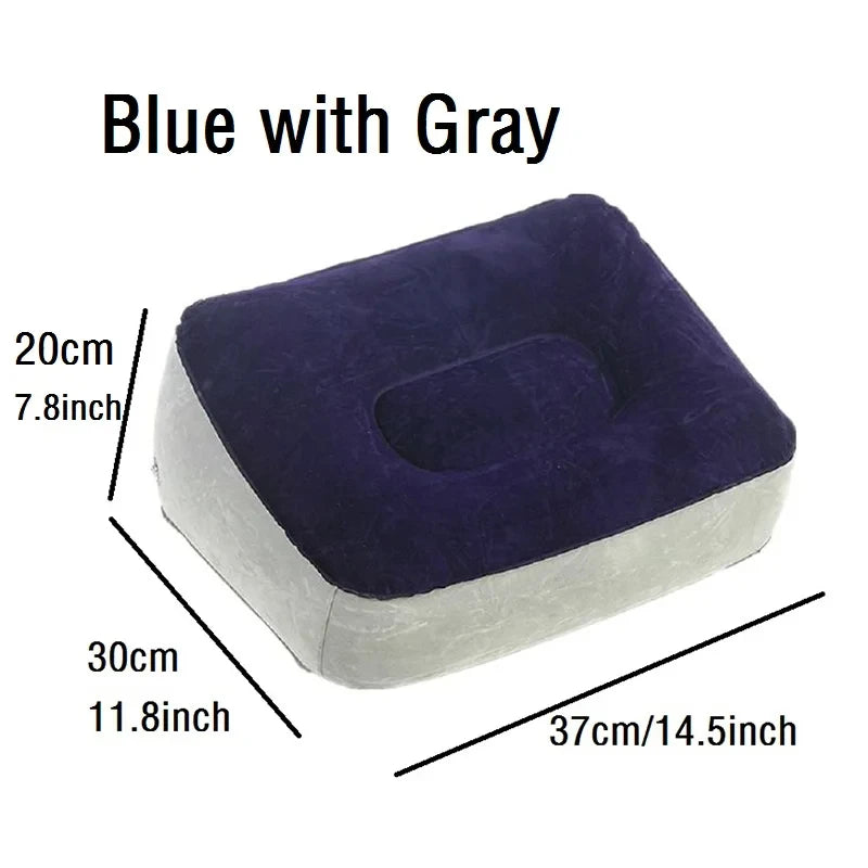 Multifunctional Inflatable Support Pillow – Lumbar, Leg & Travel Body Cushion