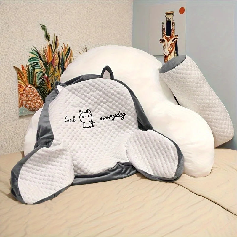 Adjustable Reading Pillow – Ergonomic Back Support Cushion for Bed, Sofa & Floor