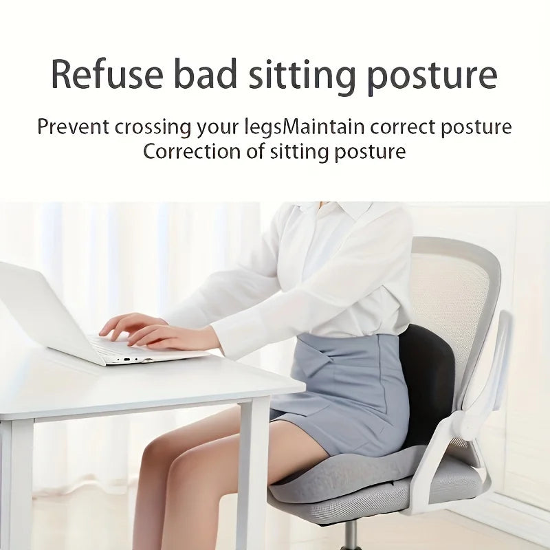 Ergonomic Orthopedic Seat Cushion with Washable Cover – Waist & Hip Support