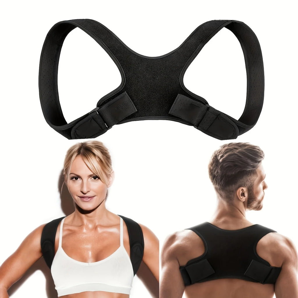Breathable Non-Slip Ergonomic Posture Corrector – Adjustable Back Support Belt for Sitting