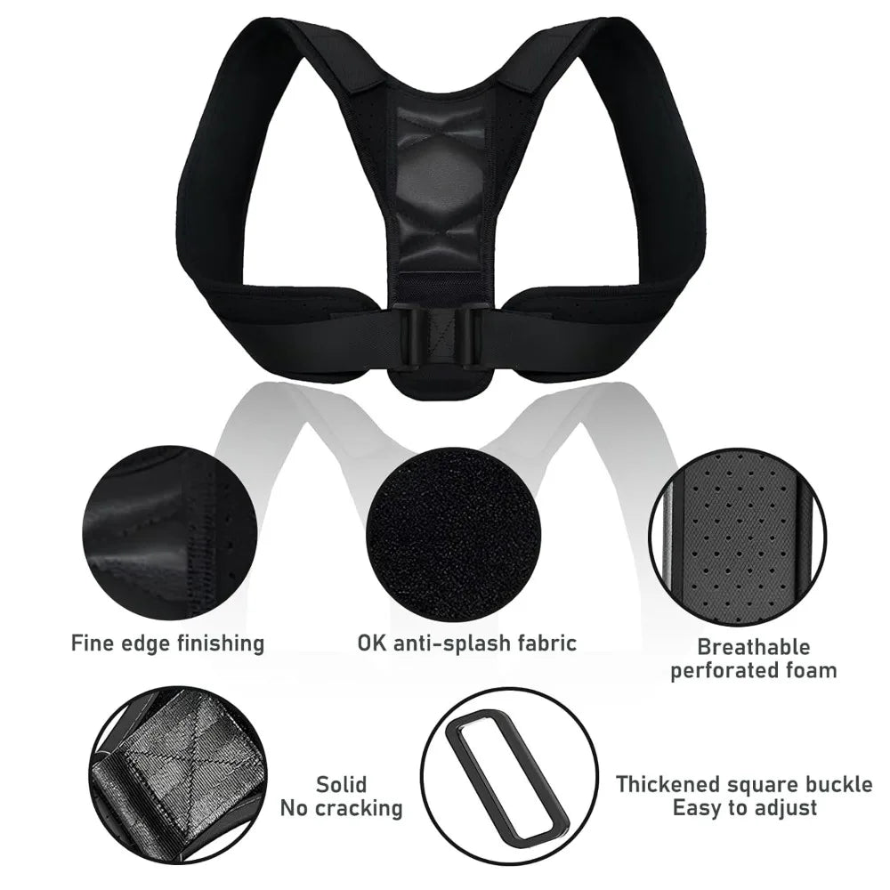 Posture Corrector for Women and Men, Adjustable Back Straightener Posture Brace Corrector
