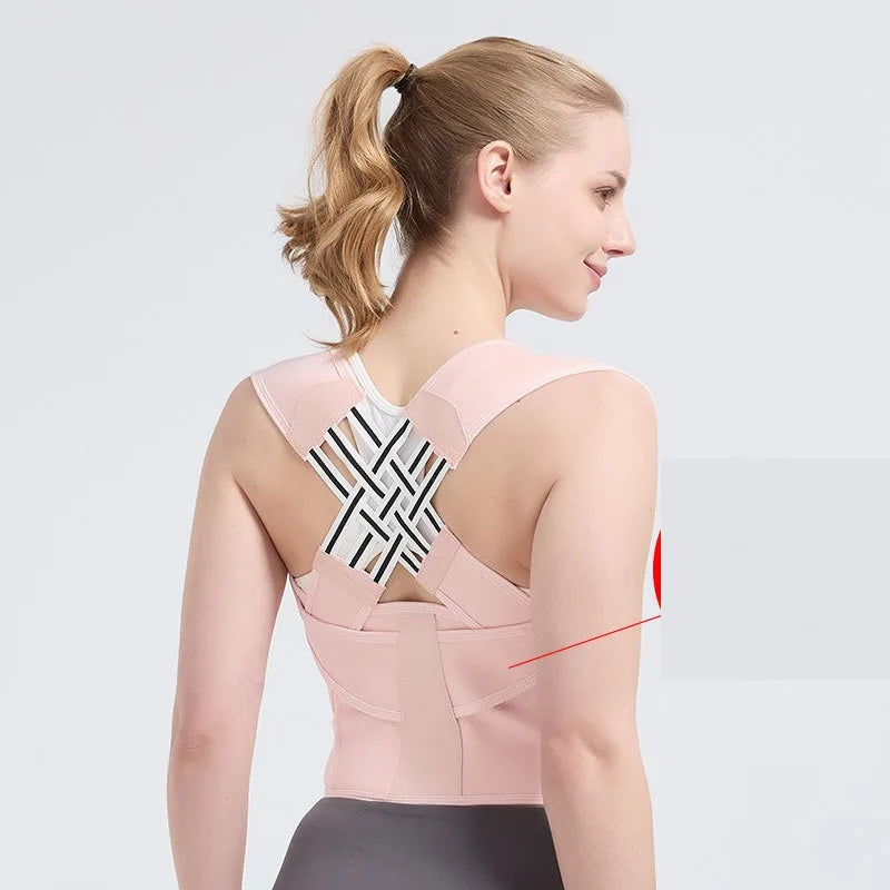 Adult Posture Corrector Belt – Breathable Back Correction Strap for Men & Women Sitting Support