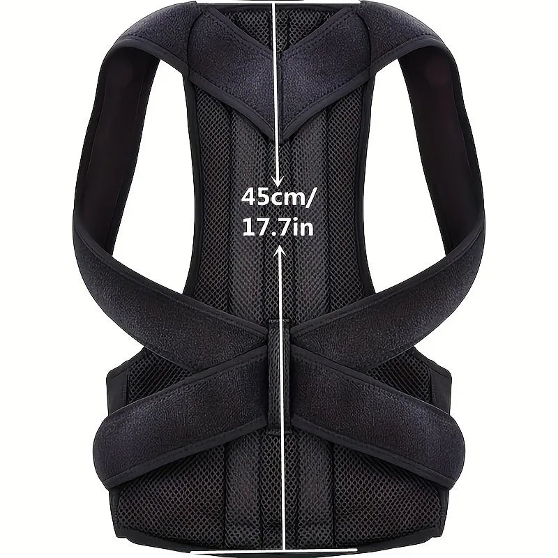 Invisible Back Posture Corrector Trainer – Adjustable Clavicle & Shoulder Support for Men, Women & Kids