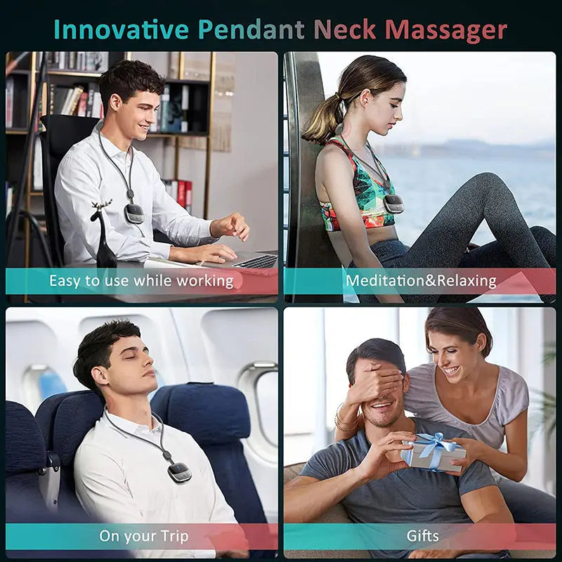 Mini Portable Cervical Spine Massager – Pulse Heat for Neck & Shoulder Relief