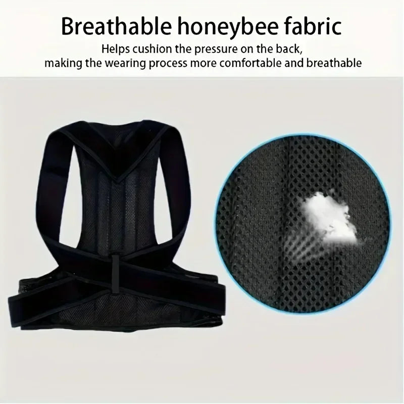 Upper Back Posture Corrector – Clavicle Support & Shoulder Straightener Brace