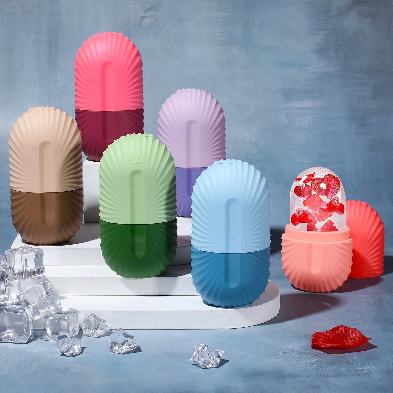 Silicone Ice Face Roller – Pore-Shrinking Cooling Massage Tool for Face & Neck