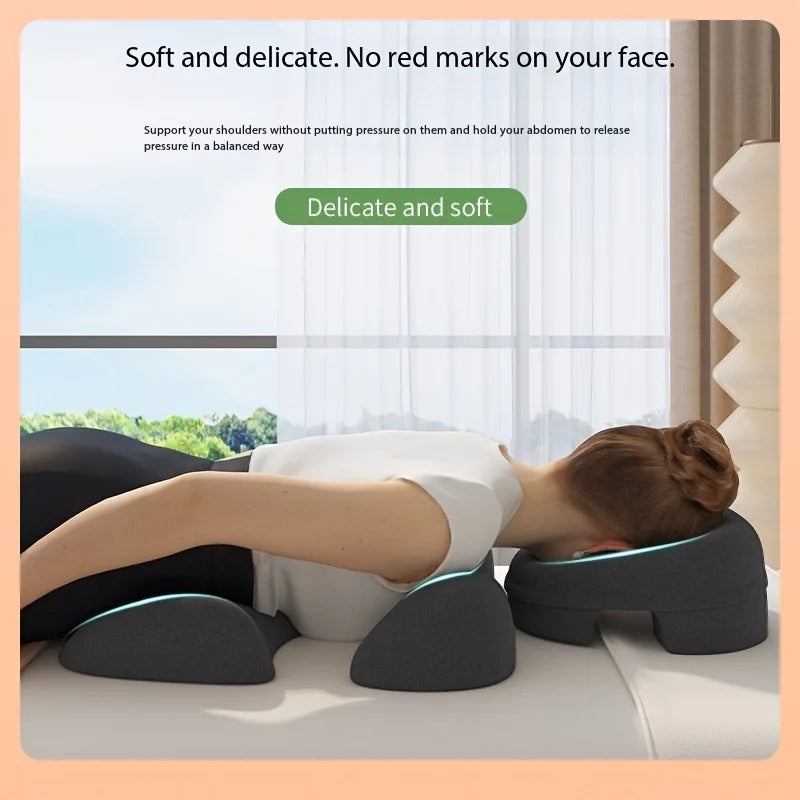 T-Shaped Memory Foam Massage Pillow & Spa Mat – Beauty Salon Facial Care Set