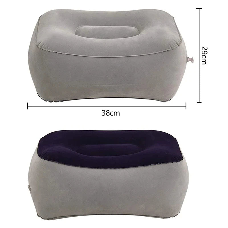 Multifunctional Inflatable Support Pillow – Lumbar, Leg & Travel Body Cushion