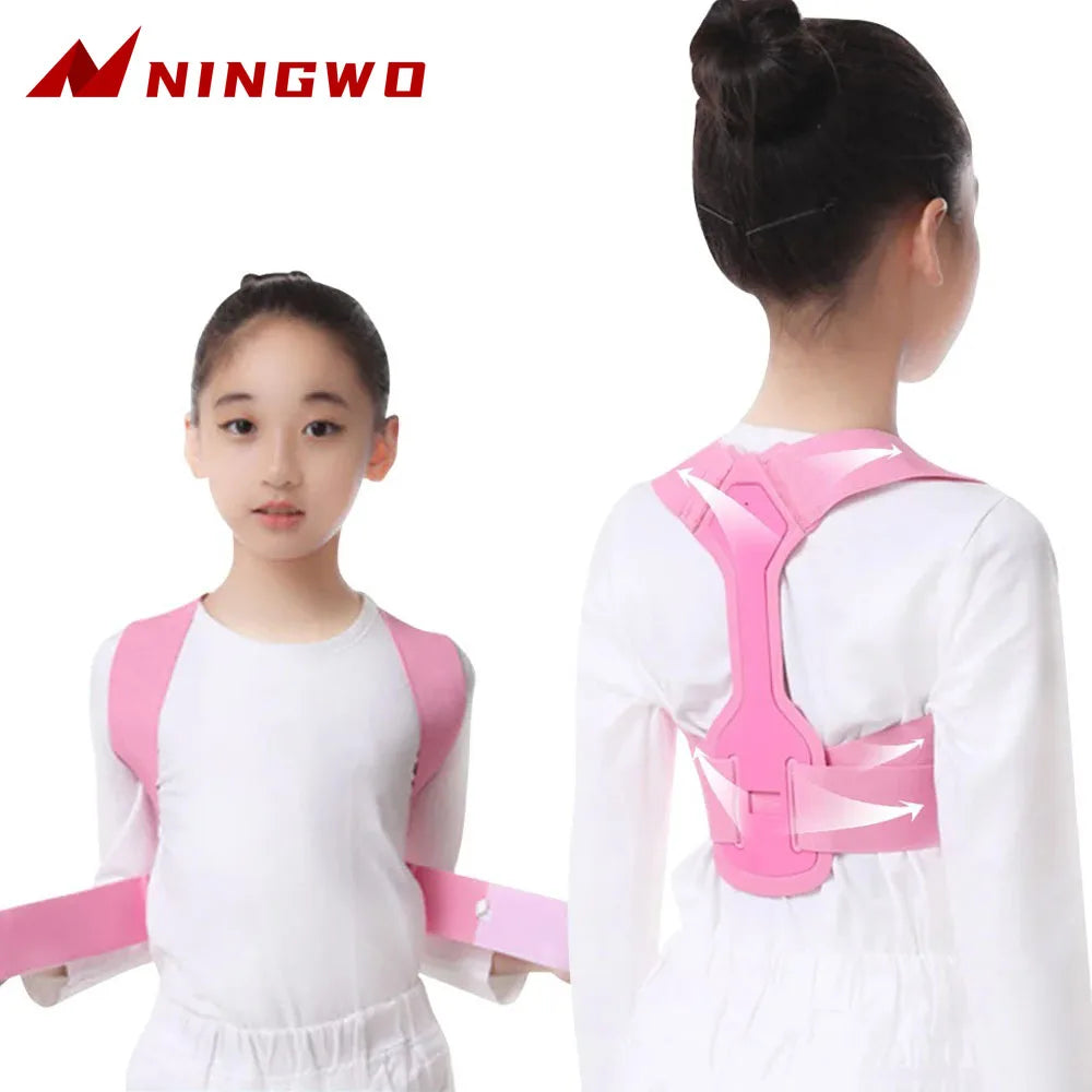 Kids Adjustable Posture Corrector – Back & Shoulder Support Brace for Boys & Girls