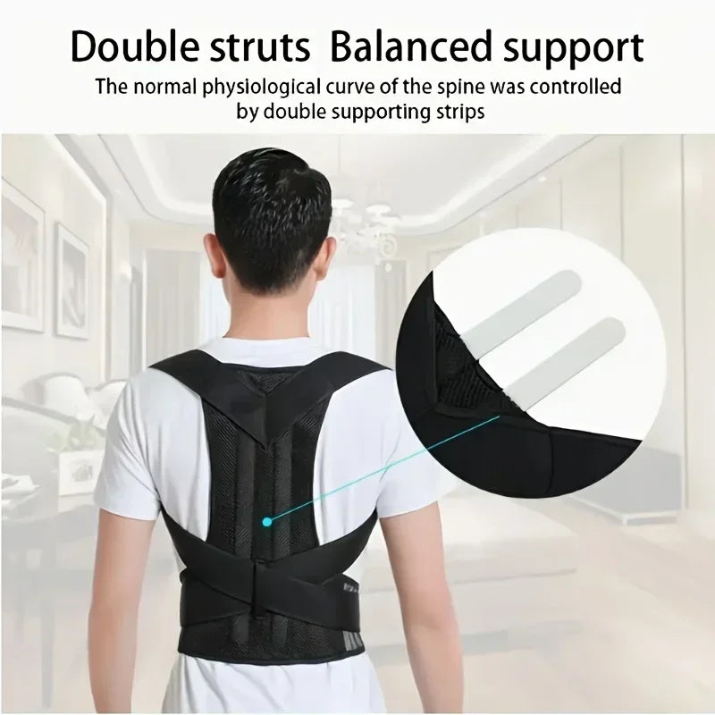 Upper Back Posture Corrector – Clavicle Support & Shoulder Straightener Brace