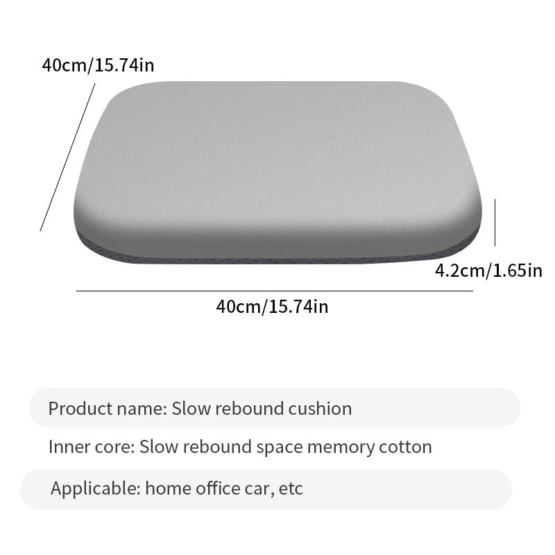 Ergonomic Memory Foam Seat Cushion – Office & Student Chair Pad for Long Sitting