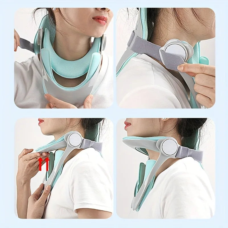 Ergonomic Neck Support Pillow – Adjustable Strap & Breathable Polyester for Cervical Care