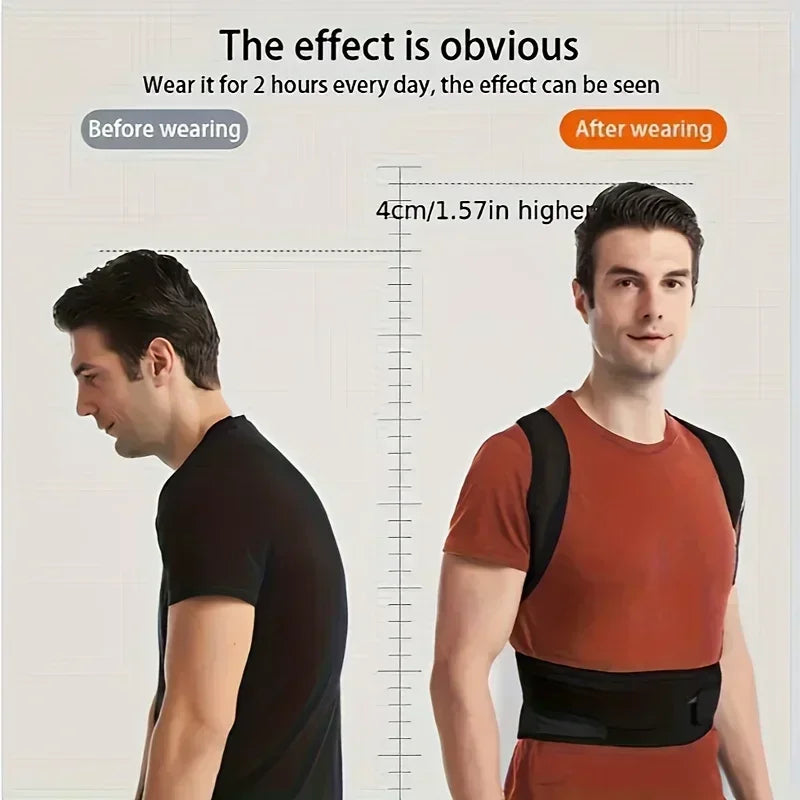 Upper Back Posture Corrector – Clavicle Support & Shoulder Straightener Brace