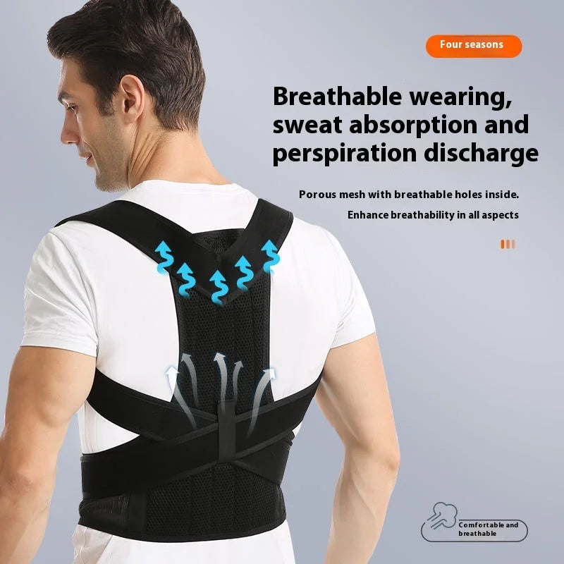 Anti-Hunchback Back Belt – Chest Open Shoulder Posture Corrector for Men & Women
