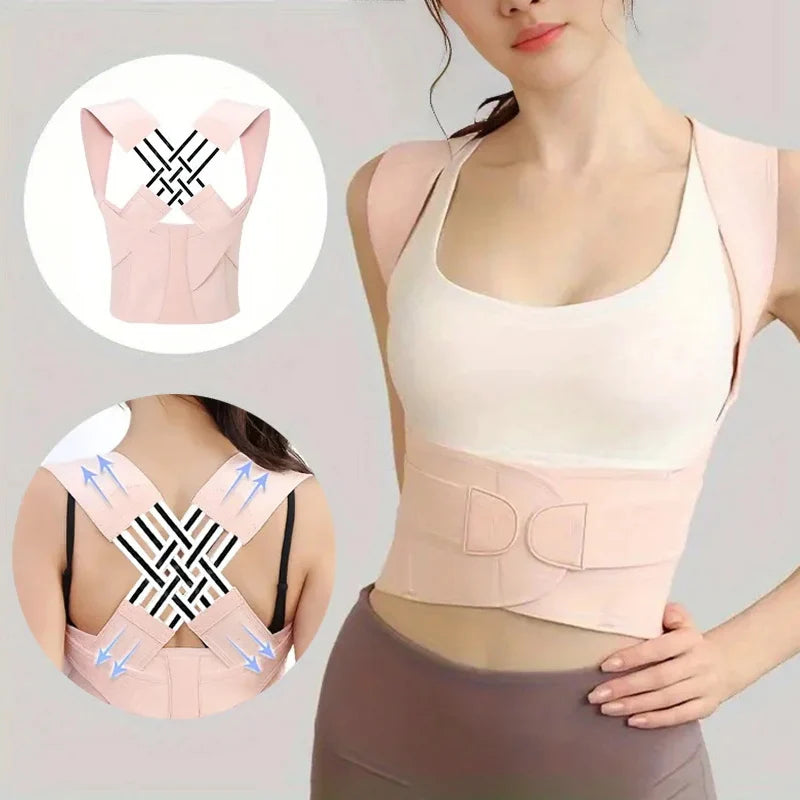 Fully Adjustable Posture Corrector – Shoulder Support Brace for Upper & Mid Spine Relief