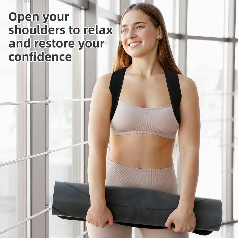 Premium Adjustable Posture Corrector Belt – Back, Neck & Shoulder Clavicle Support Brace