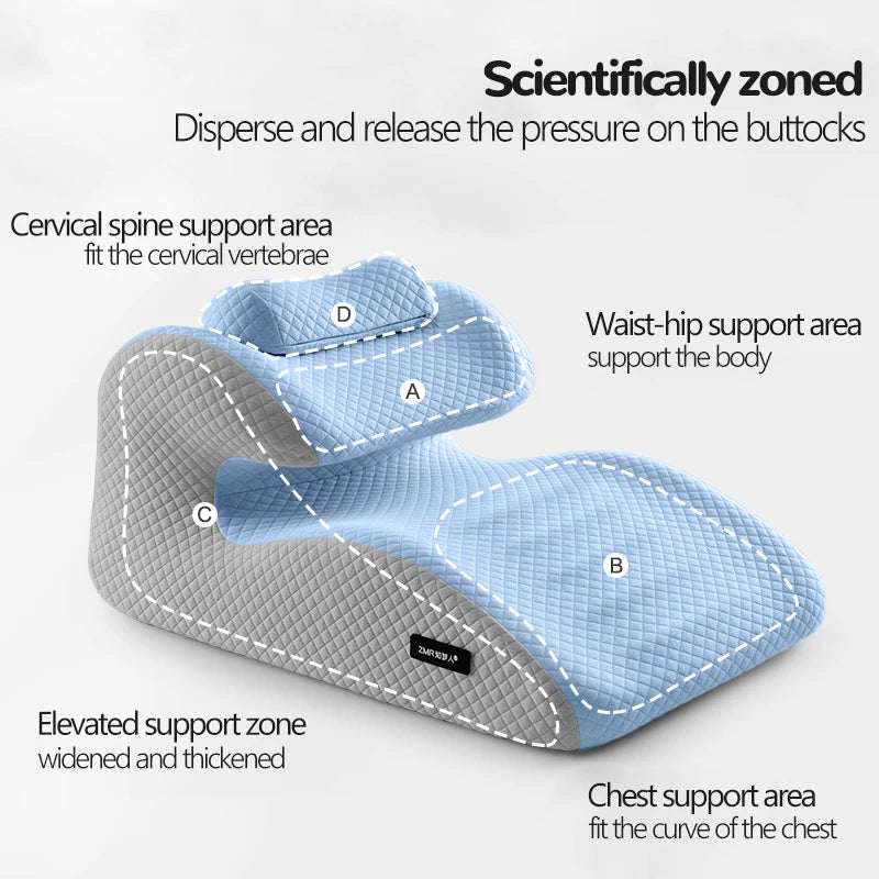 Ergonomic Cervical Traction Pillow – Anti-Snoring & Full-Position Posture Support