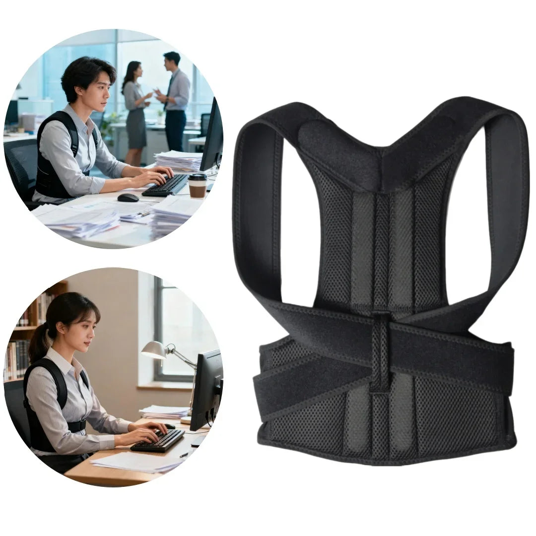 Upper Back Posture Corrector – Clavicle Support & Shoulder Straightener Brace