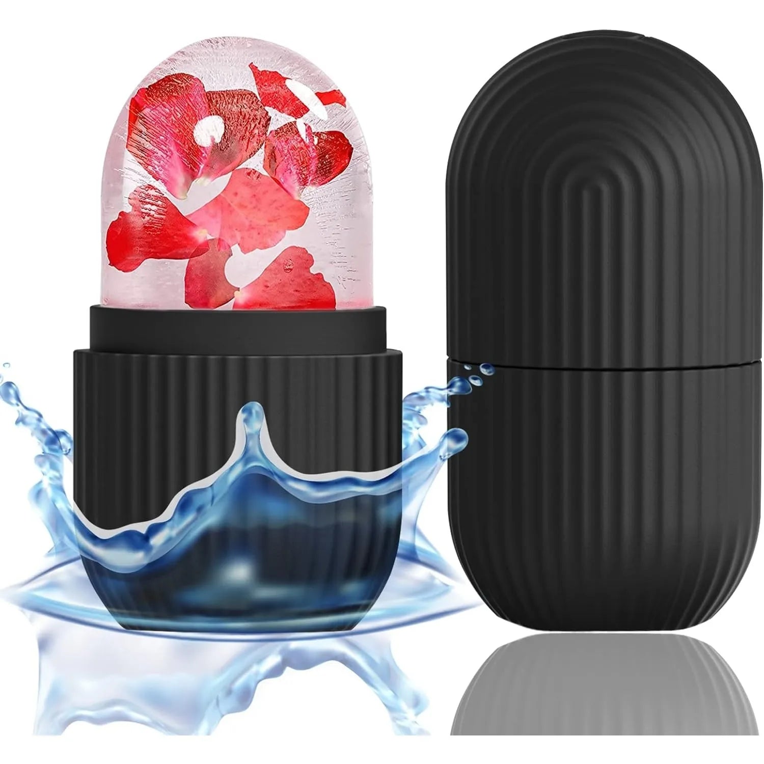 Ice Cube Face Roller – Silicone Skin Brightening & Depuffing Tool