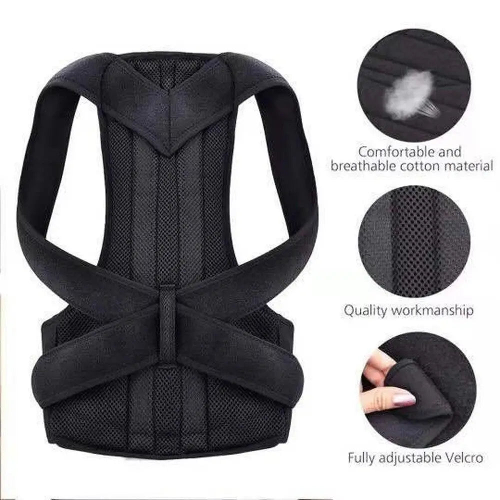 Posture Corrector Back Brace – Clavicle Support to Stop Slouching & Hunching for Men & Women