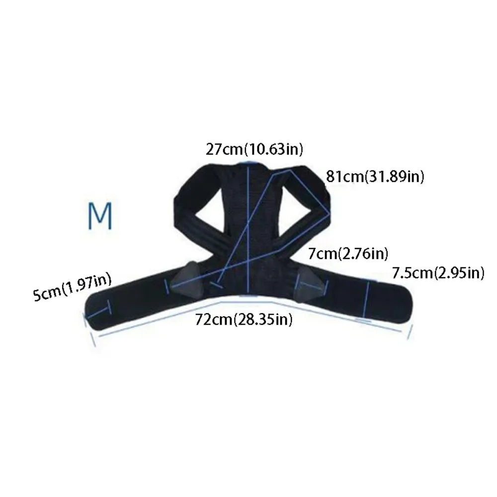 Adjustable Thoracic Kyphosis Corrector Brace – Upper Back & Shoulder Posture Support