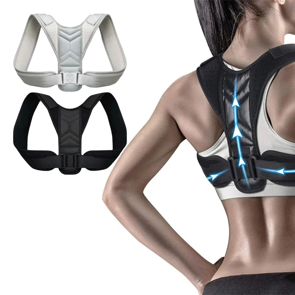 Premium Adjustable Posture Corrector Belt – Back, Neck & Shoulder Clavicle Support Brace