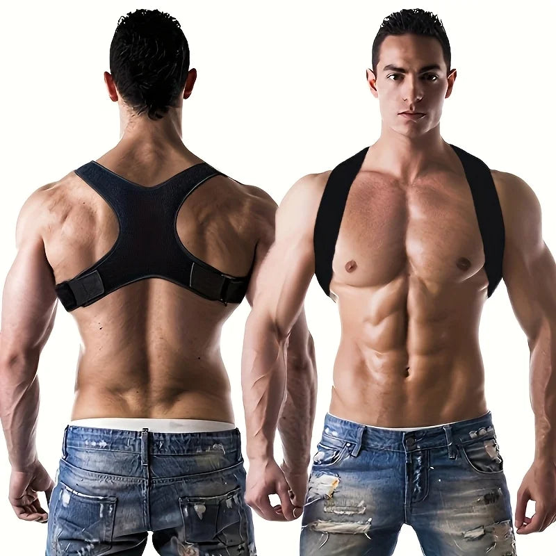 Breathable Non-Slip Ergonomic Posture Corrector – Adjustable Back Support Belt for Sitting