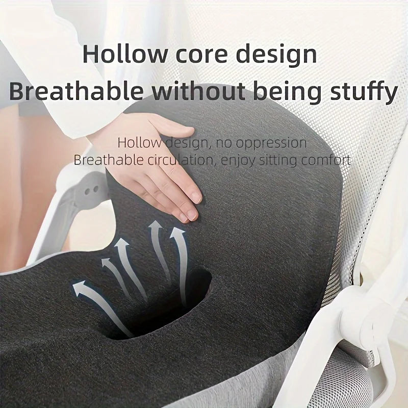 Ergonomic Orthopedic Seat Cushion with Washable Cover – Waist & Hip Support