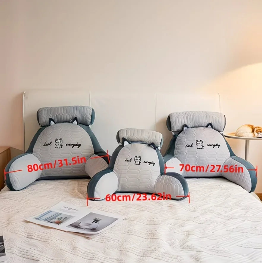 Adjustable Reading Pillow – Ergonomic Back Support Cushion for Bed, Sofa & Floor