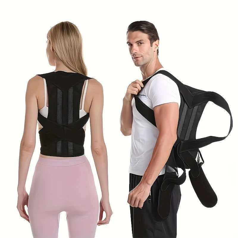 Invisible Back Posture Corrector Trainer – Adjustable Clavicle & Shoulder Support for Men, Women & Kids