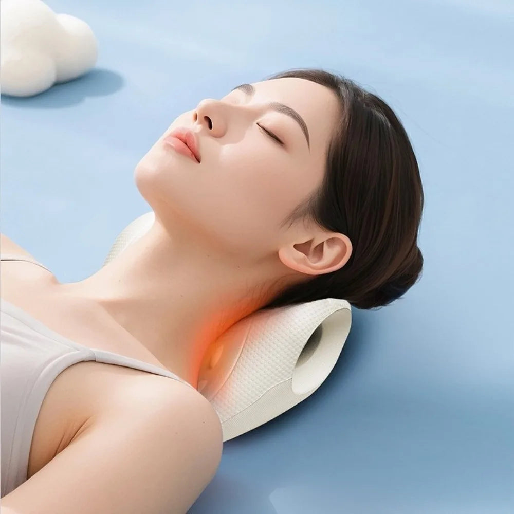 U-Shaped Cervical Massage Pillow – Neck & Shoulder Relaxer with Acupressure Design