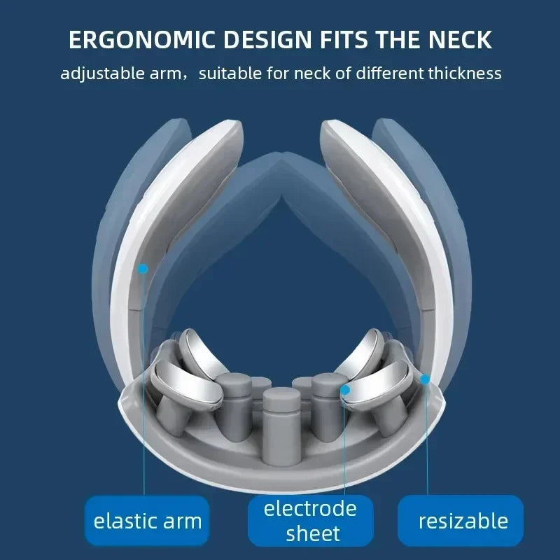 Smart Neck & Back Massager – Heating Cervical Vibrator for Muscle Pain Relief