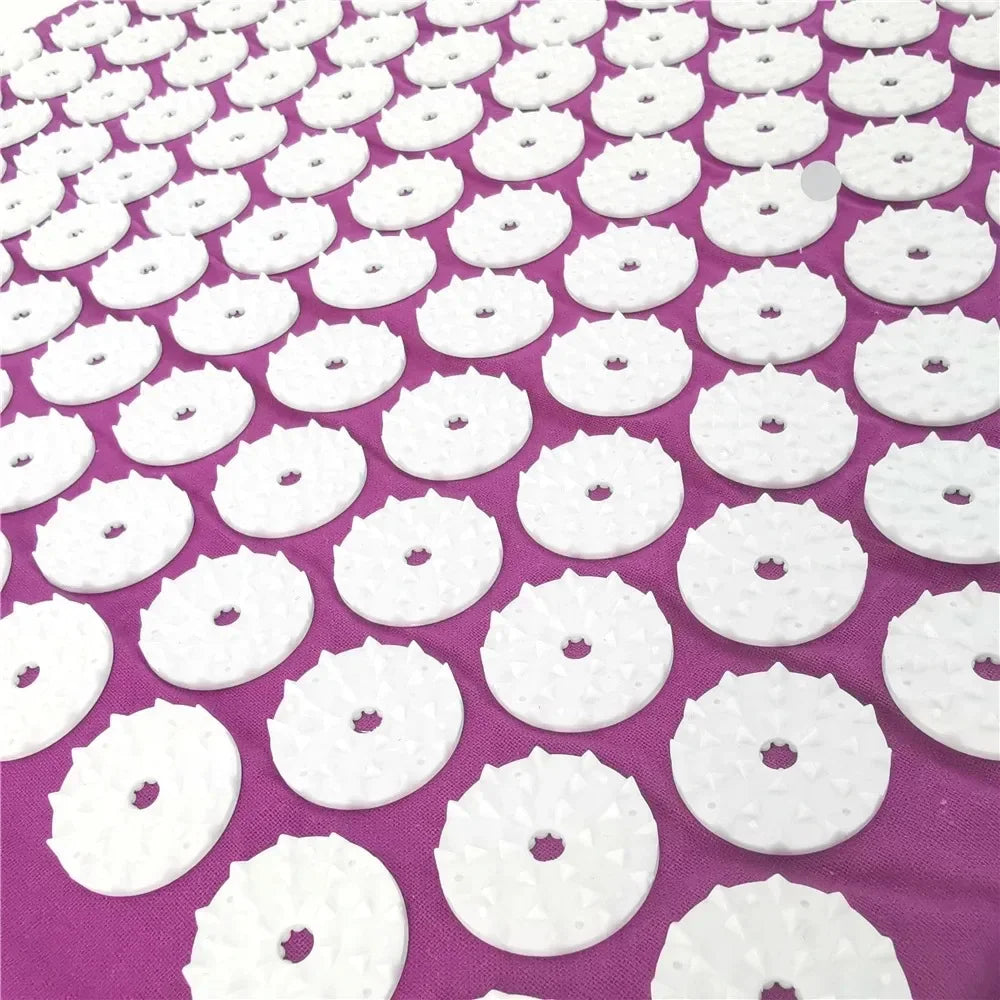 Acupressure Spike Mat with Pillow Cover – Back & Body Pain Relief Yoga Mat