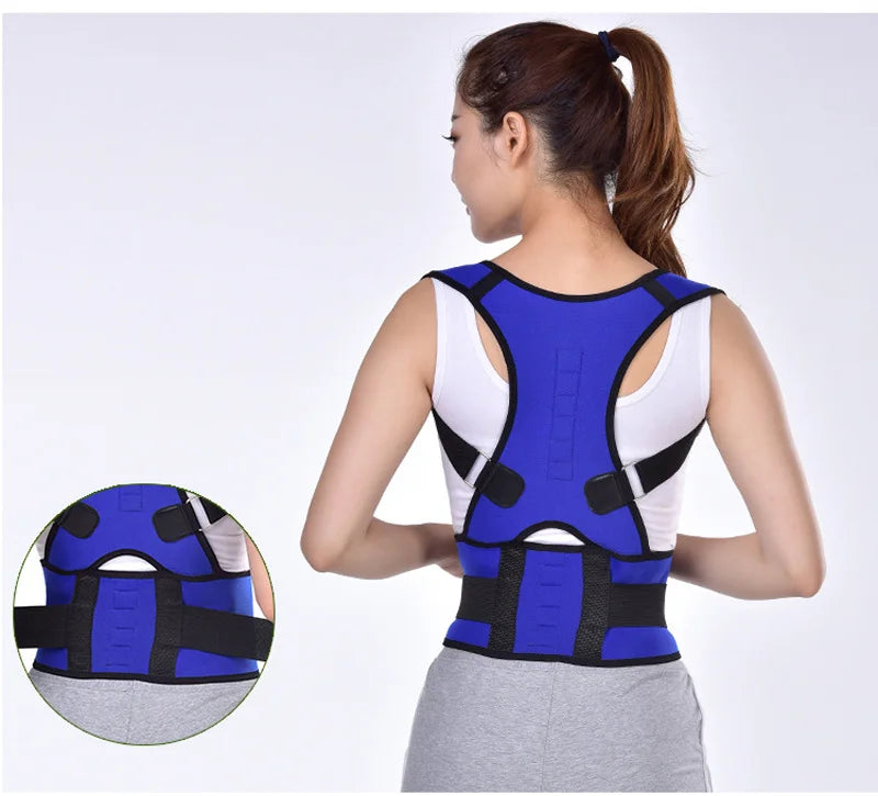 Magnetic Posture Corrector – Orthopedic Back Support Belt with Magnet Therapy for Men & Women