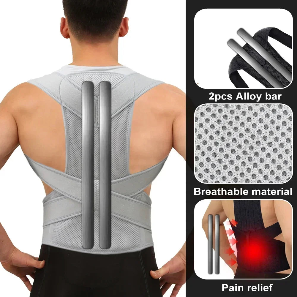 Posture Corrector For Men，Back Brace For Posture For Women，Use For Scoliosis And Hunchback Correction,Back Brace For Men